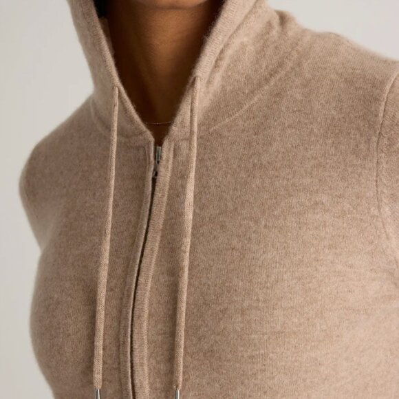 Quince Mongolian Cashmere Full-Zip Hoodie - Picture 3 of 11